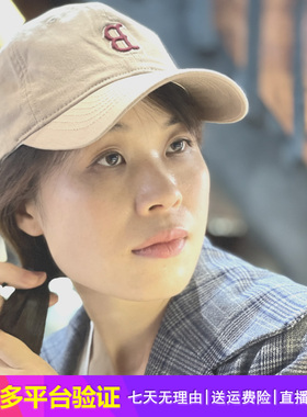 mlb帽子B标cp19封口软顶卡其色男女通用韩国代购正品棒球帽