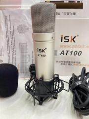 正品  ISK AT100麦克风 AT-100纯铝镀电容麦 电脑录音手机直播5V