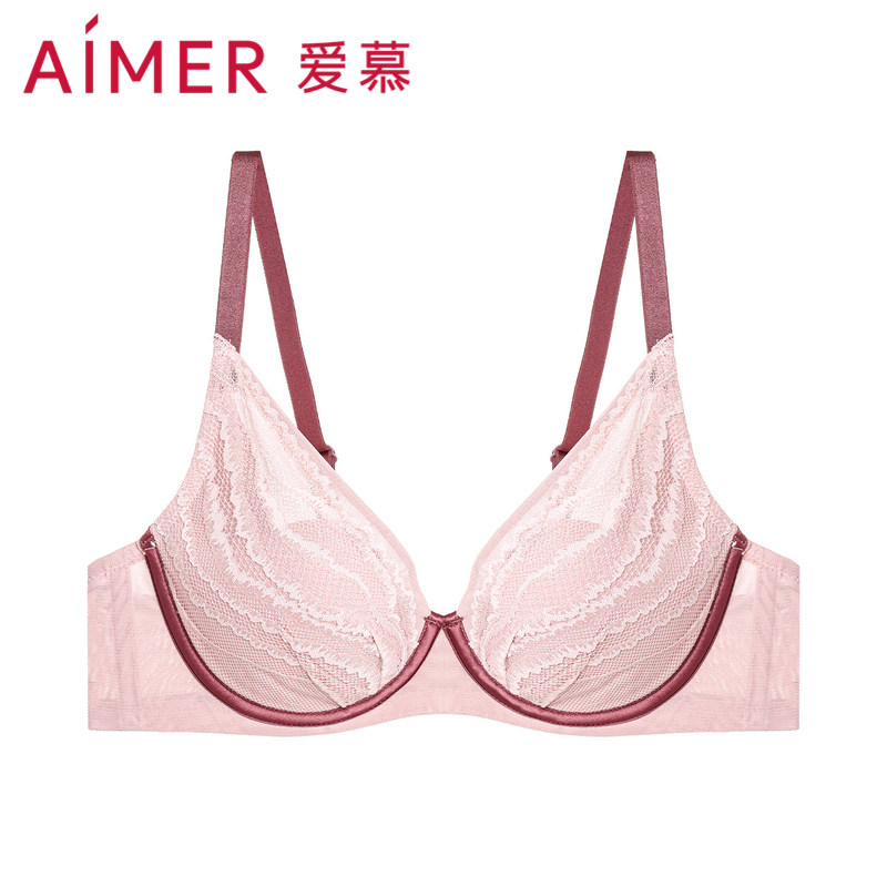 爱慕旋律之歌4/4薄模杯大罩杯洞洞花瓣文胸am118751