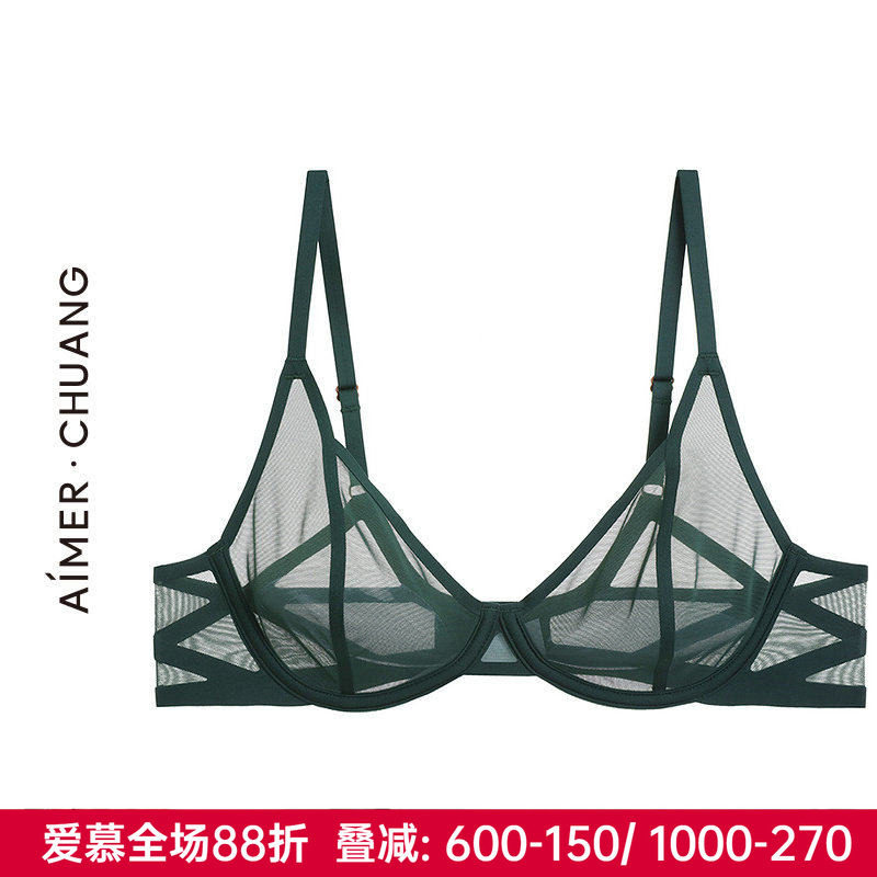 爱慕 CHUANG正品内衣女深V性感超薄款大胸显小文胸赠乳贴CA131351