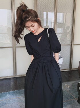 2023夏装新款修身气质中长款连衣裙2C318--8820-P125--K178