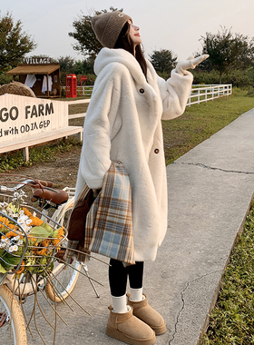 现货 2023冬季新款长款毛绒外套 瑞纺2C053/款号713/P215K298