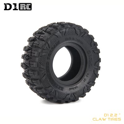 D1RC 1/10 2.2寸胎皮攀爬车胎 AXIAL scx10 TRX4 120mm龙爪胎单个