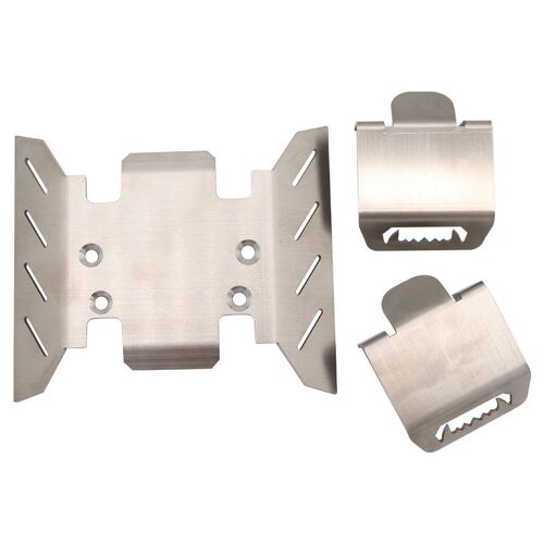 SCX6 RC模型攀爬车不锈钢底盘护甲 前后桥护蛋仿真JEEP JLUWRANG