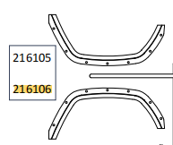 现货 CROSSRC EMO JT4轮眉套件 216106 216105 CS-97400926