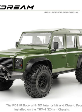 RCDream 荒野卫士 RD110 5门Wagon 324mm轴距 TRX4硬壳车壳骆驼杯