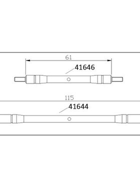 CROSSRC 攀爬车XT4转向拉杆套件 41646 41644 CS-97400953