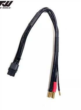 RTW RC模型2S硬壳电池30CM平衡充电线 XT60 5mm香蕉头 现货