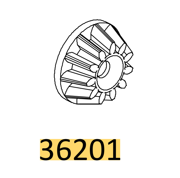 CROSSRC EMOX 大犀牛 12T车桥伞齿 36201  CS-97401105