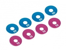 3RACING出品通用M4轮毂与结合器垫片0.5/1.0各4片装WX12SP