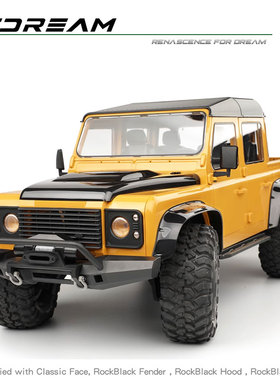 RCDream 荒野卫士 RD110 皮卡车壳 4门 313mm轴距 TRX4硬壳车壳