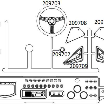 大虎鲨UT4驾驶室仿真件模型车