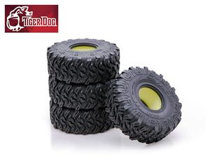 老虎狗 D90 2.2寸超软 90046 TRX4 仿真攀爬轮胎SCX10 TigerDog