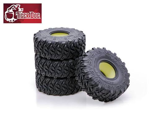 TigerDog 老虎狗 2.2寸超软 仿真攀爬轮胎SCX10 90046 D90 TRX4