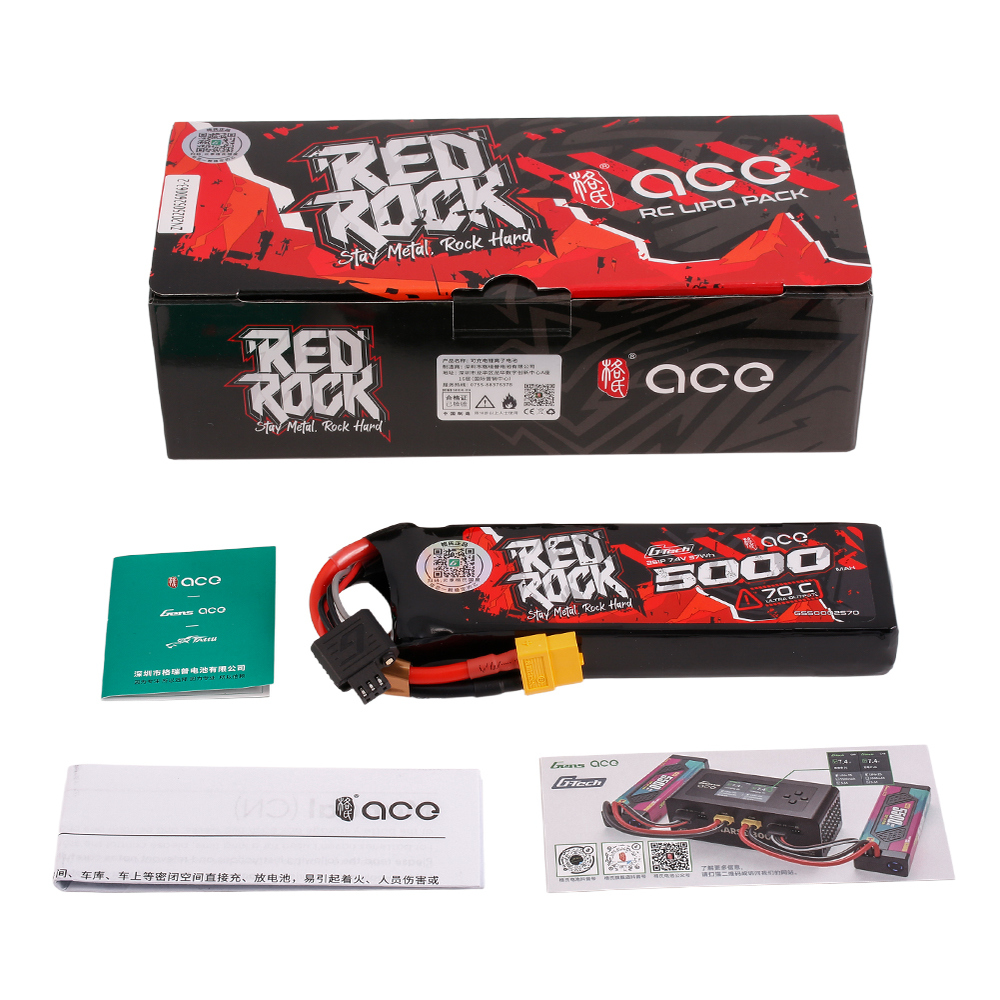 REDROCK5000mah2S模型车锂电池