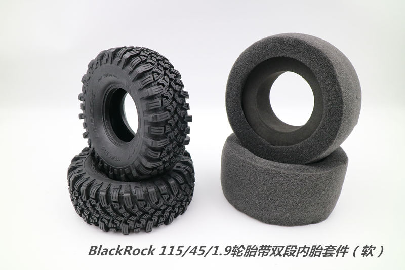 CROSSRC SG4 SR4 BlackRock 攀爬车1.9寸黑岩轮胎带双段内胎(软)