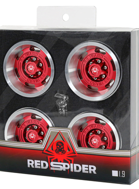 RS红蜘蛛1.9寸攀爬车金属轮毂1/10 TRX4 90046 D90狩猎者轮毂R204