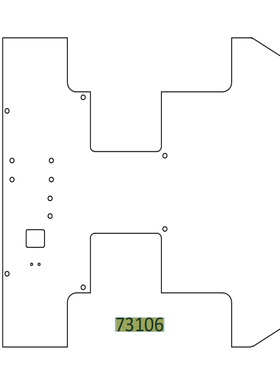 现货CROSSRC 大老虎攀爬车 EMOX3 货斗装饰铝片73106 CS-97401222