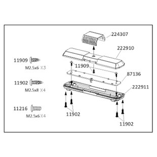 CROSSRC  大老虎攀爬车工程警示顶灯222910 222911   CS-97401193