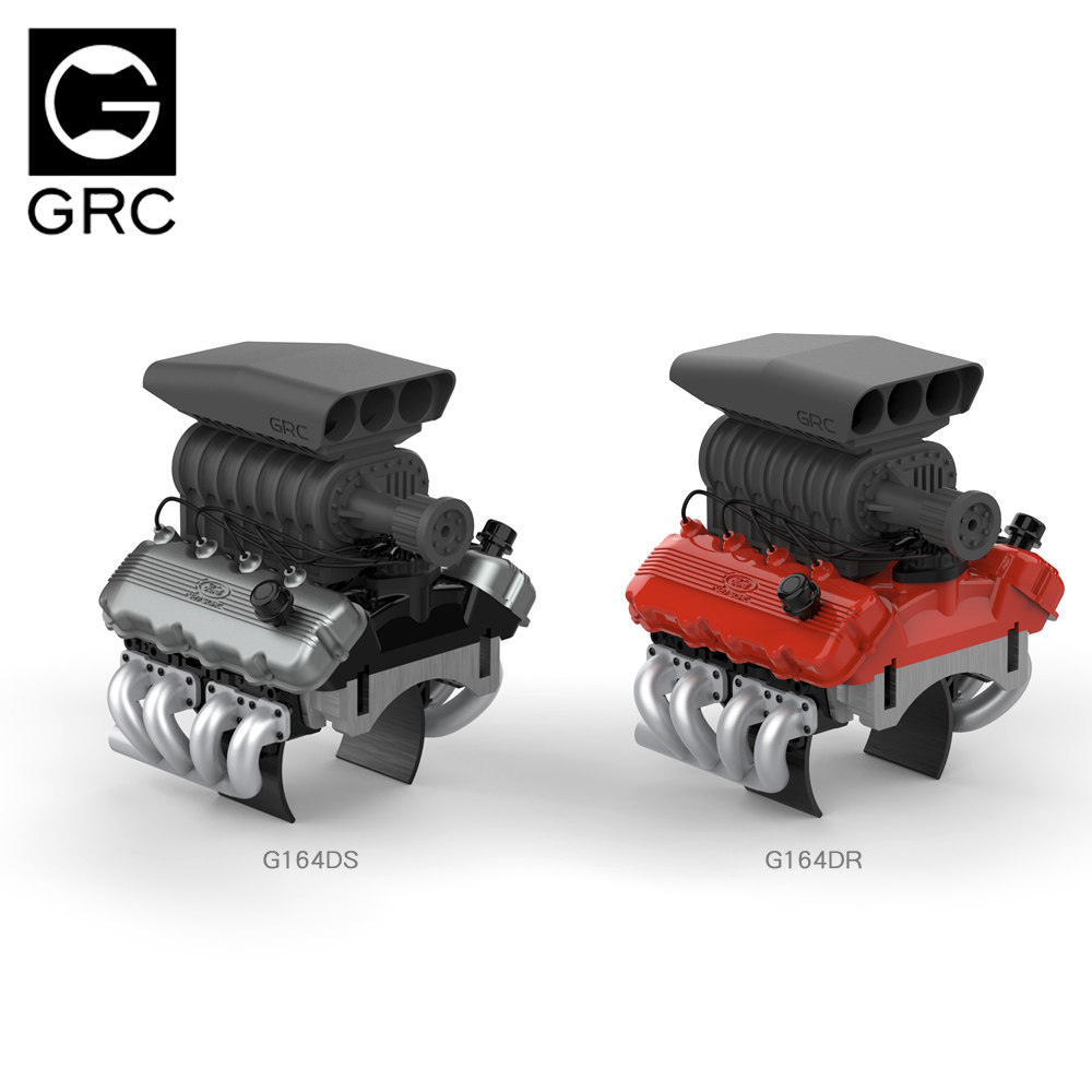 仿真V8发动机罩风扇散热器