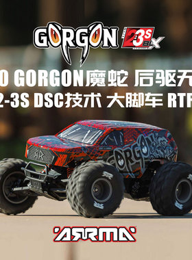 ARRMA 1/10 GORGON魔蛇后驱无刷遥控电动大脚车越野车RTR