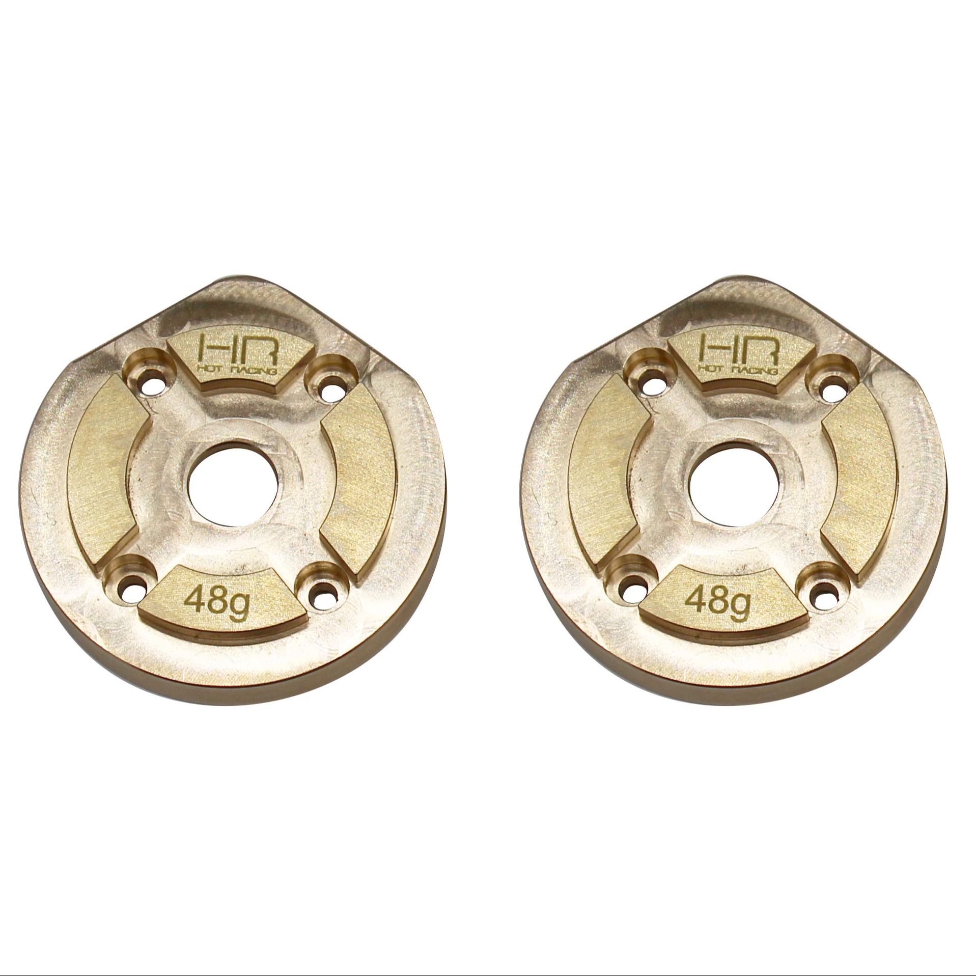 HR Axial Capra 1.9 SCX10III三代 铜配重 前后通用杯外盖1对 48g