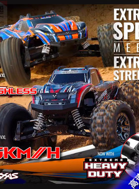 TRAXXAS新款Stampede遥控电动1/10大脚车四驱高速越野车90376-4