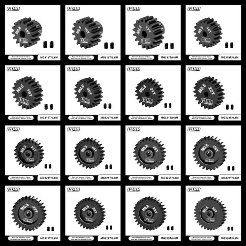 铬钢电机齿0.8M模数32P马达齿