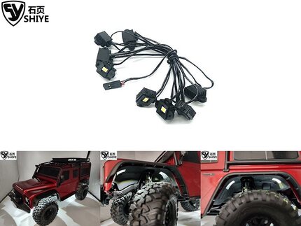 石页 轮拱灯 底盘灯 轮眉灯Traxxas TRX4 Defender D110 路虎卫士