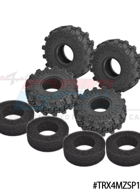 GPM TRX4M攀爬车加宽1寸高粘胎皮4个 巨齿龙爪胎 60x25 SCX24 FMS