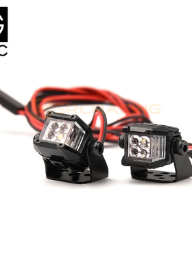 12mm方形射灯仿真福特烈马1:10 越野攀爬PIAA灯四透镜 G157S TRX4