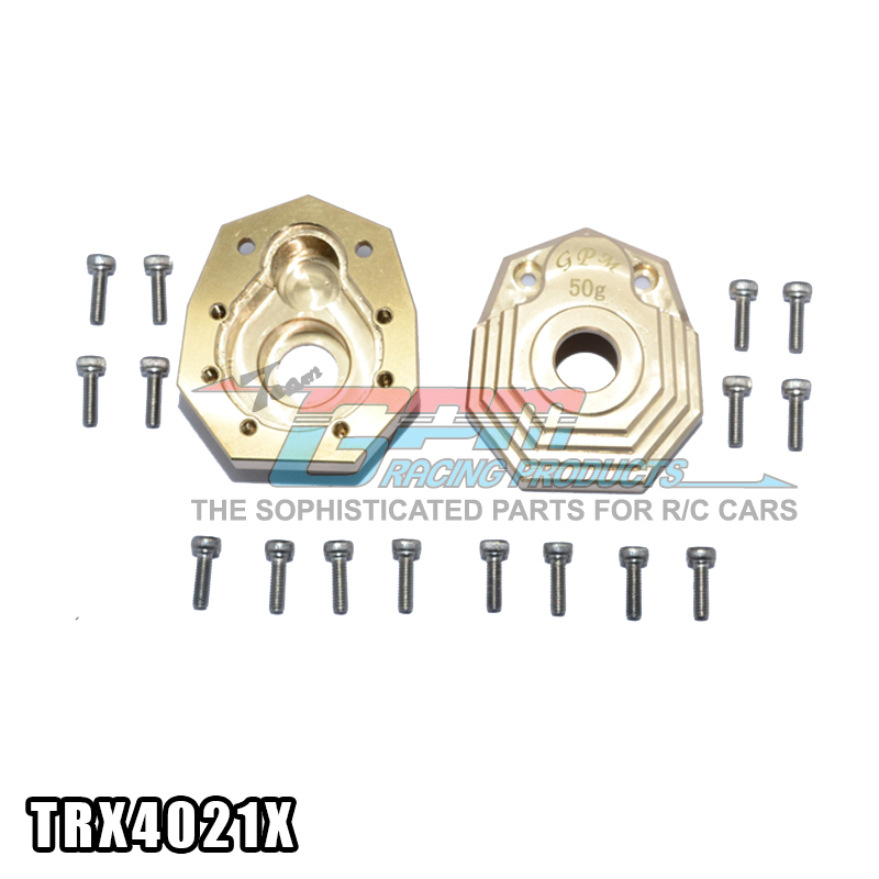 GPM TRAXXAS 82056-4 TRX-4 50G 纯铜负重前后通用杯外盖 配重块