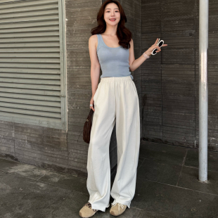 香蕉裤 曹大曼 立体剪裁宽松卫裤 松紧腰休闲裤 秋 时髦休闲弯刀裤
