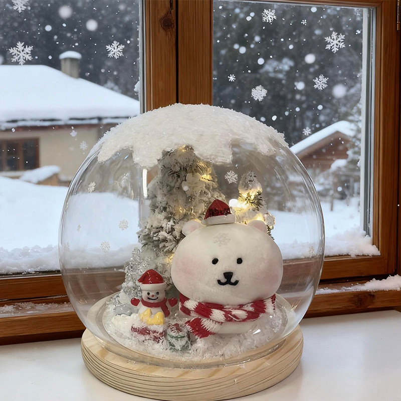 圣诞水晶球手工diy圣诞节礼物