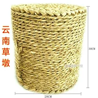 Соломенная плетеная подушка, DIY