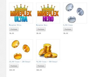 MineCraft 世界 mineplex 服务期vip Hero 正规 Mineplex 我