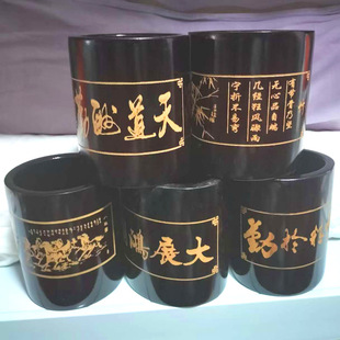 天然竹子制作雕刻文字的竹笔筒送同学同事学生老师升迁毕业礼物