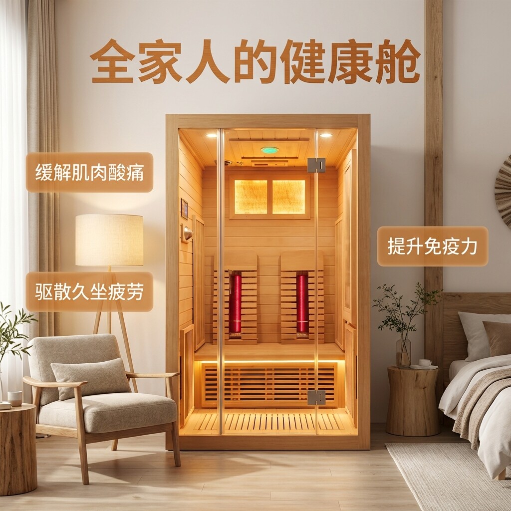 家用桑拿汗蒸浴房恒温恒湿实木健康舱缓解酸痛提升免疫力