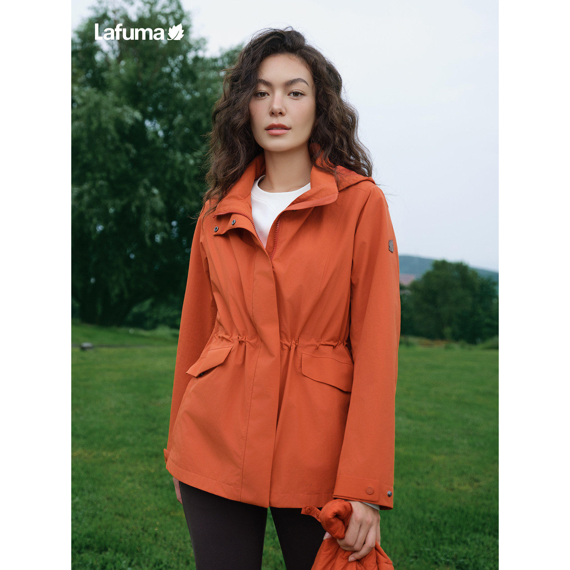 LAFUMA乐飞叶户外女士防风防水三合一冲锋衣内里棉服保暖外套
