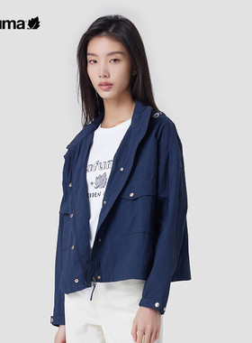 LAFUMA乐飞叶户外露营防泼水女连帽夹克风衣透气外套LFJA3AF26