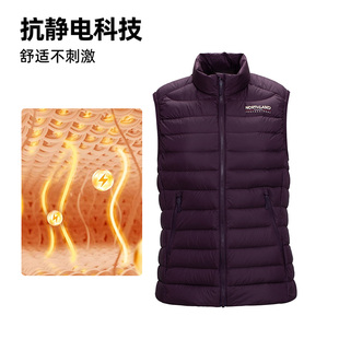 商场同款 户外保暖立领背心NDVFH2830S 诺诗兰羽绒马甲女士2025新款