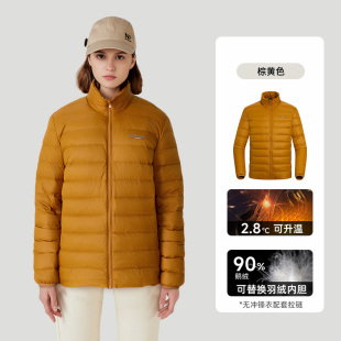 诺诗兰鹅绒轻量羽绒服男女款24秋冬新品碳金科技高效保暖羽绒服