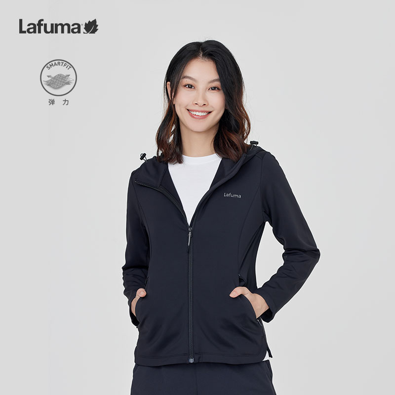 LAFUMA乐飞叶户外修身弹力舒适运动夹克女连帽软壳外套LFJA3CT80 户外/登山/野营/旅行用品 软壳衣 原图主图