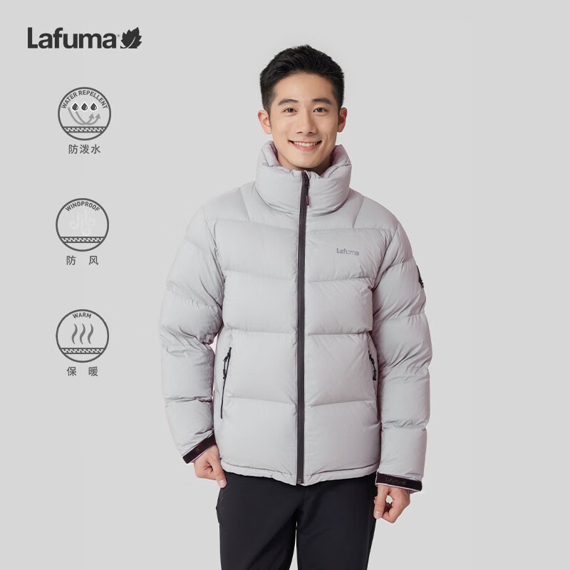 乐飞叶户外男保暖鹅绒羽绒服外套