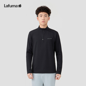 lafuma户外抗菌半拉链男T恤