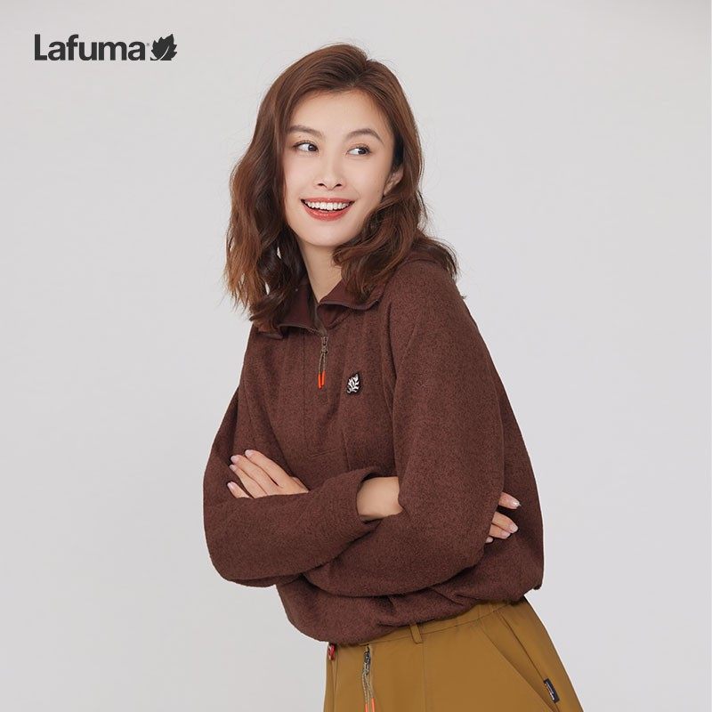 LAFUMA乐飞叶户外秋冬翻领保暖卫衣长袖T恤女士时尚上衣百搭,户外/登山/野营/旅行用品,户外休闲衣,淘宝优惠券,粉丝福利购,淘宝优惠卷