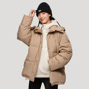 诺诗兰羽绒服女款 秋冬户外保暖宽松抗静电抑菌外套NDJCT2642E