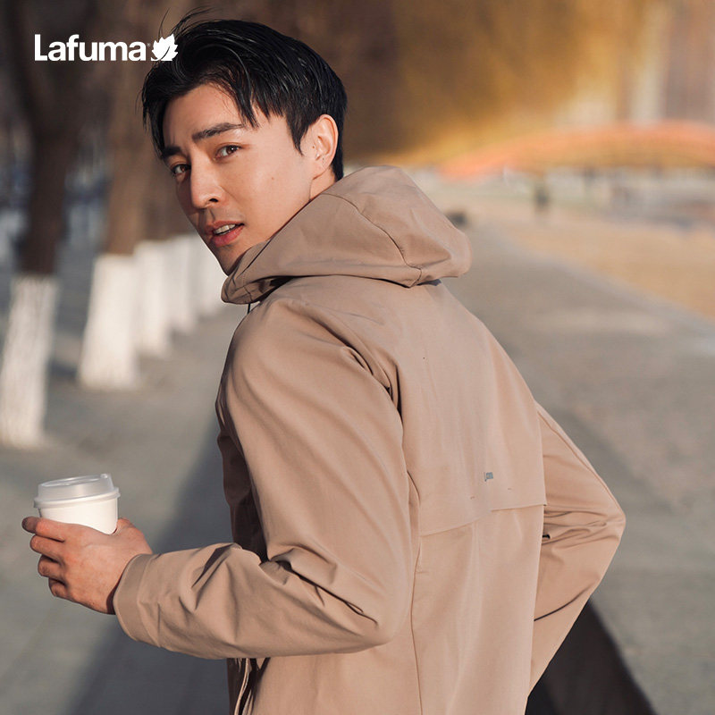 LAFUMA乐飞叶户外防风软壳夹克男露营短款保暖风衣外套LMJA3AF11