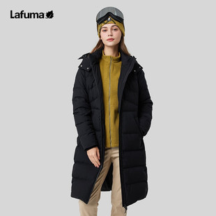 LAFUMA乐飞叶户外防泼水长款鹅绒羽绒服女保暖滑雪外套LFJU3DH15