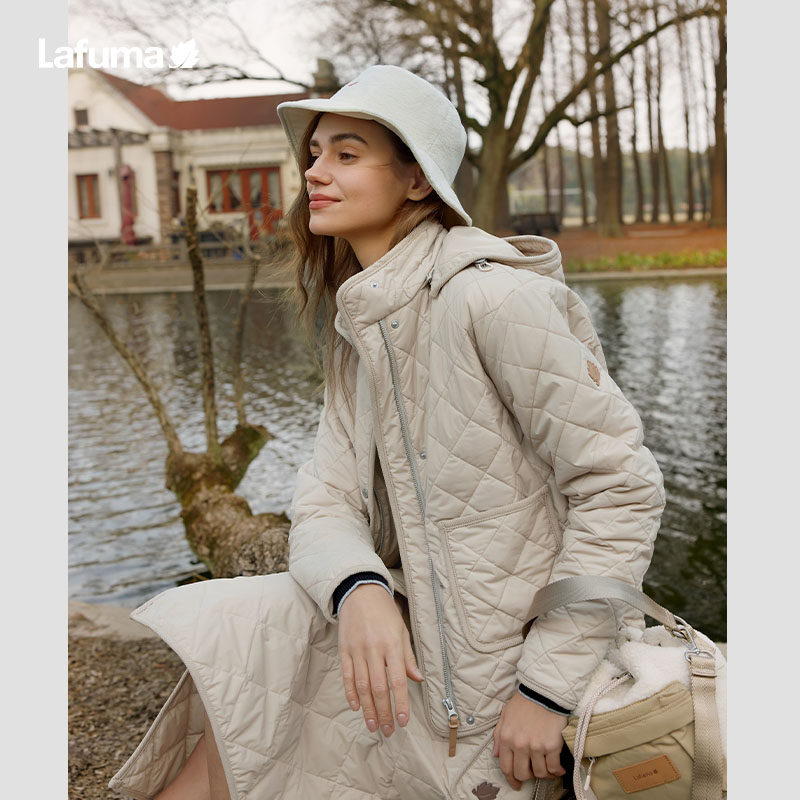 lafuma户外女棉服可拆卸帽